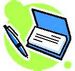 checkbook and pen